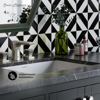 Swiss Madison Plaisir 21 Rectangular Under-Mount Bathroom Sink