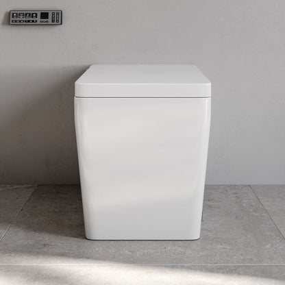 Swiss Madison Concorde Smart One-Piece 1.28 GPF Single Top Flush Toilet in Glossy White