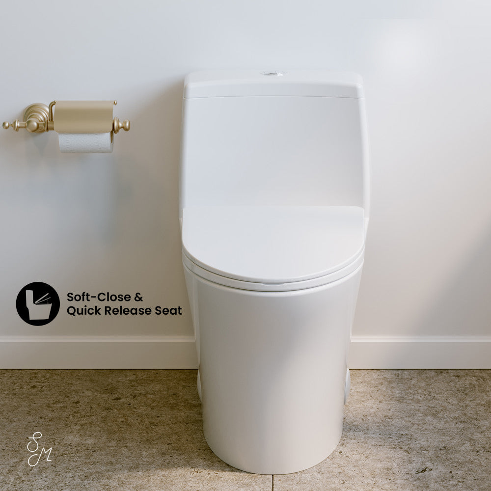 Swiss Madison Bastille One-Piece Elongated Toilet Vortex Dual-Flush 1.1/1.6 gpf