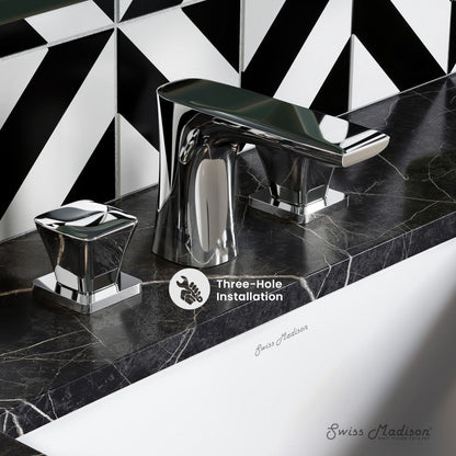 Swiss Madison Monaco 8 in. Widespread, 2-Handle, Bathroom Faucet in Chrome