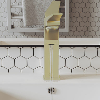 Swiss Madison Voltaire Single Hole, Single-Handle, Bathroom Faucet in Brushed Gold
