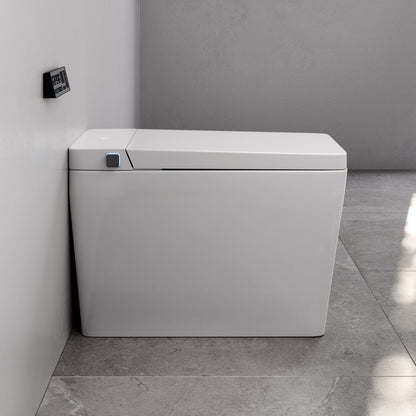 Swiss Madison Concorde Smart One-Piece 1.28 GPF Single Top Flush Toilet in Glossy White