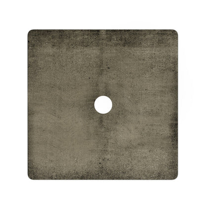Swiss Madison Lisse 15" Square Concrete Vessel Bathroom Sink in Dark Grey