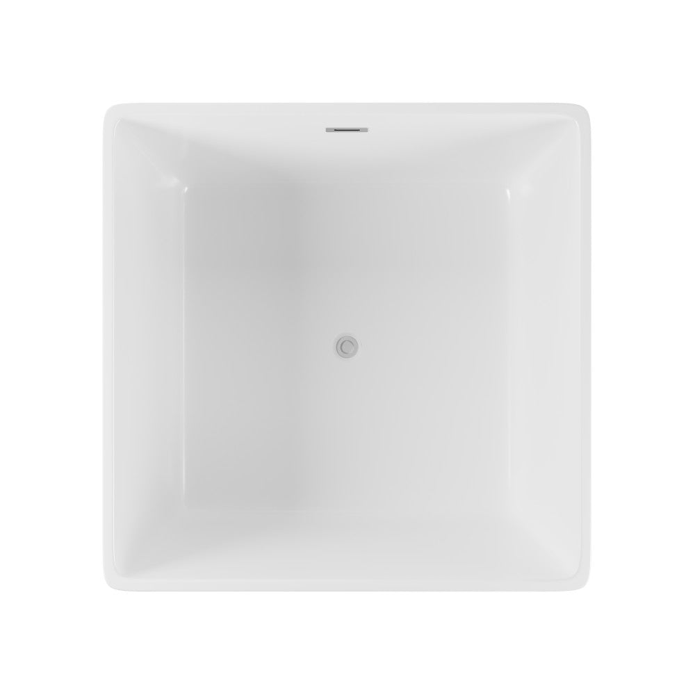 Swiss Madison Voltaire 47" Square Freestanding Bathtub