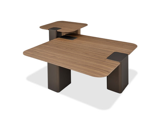 J&M Furniture LP 467E4 Coffee Table Walnut
