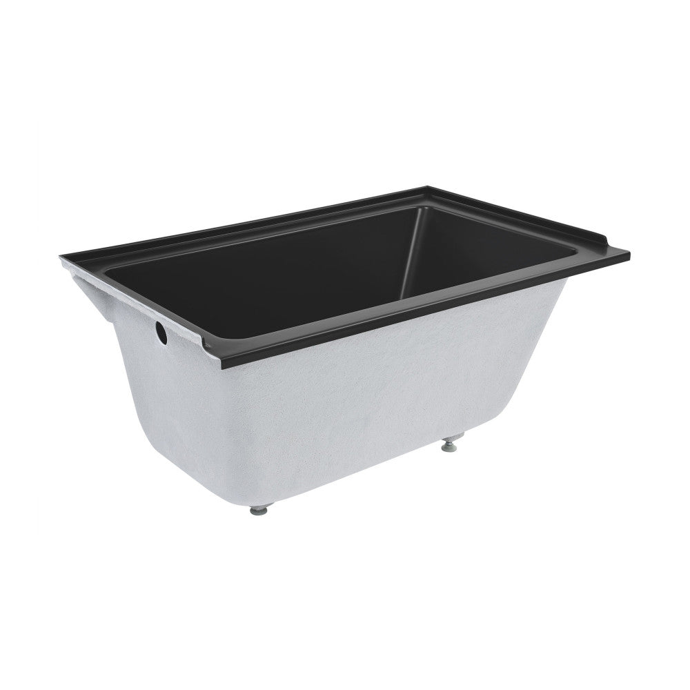 Swiss Madison Voltaire 48" x 32" Left-Hand Drain Alcove Bathtub in Matte Black