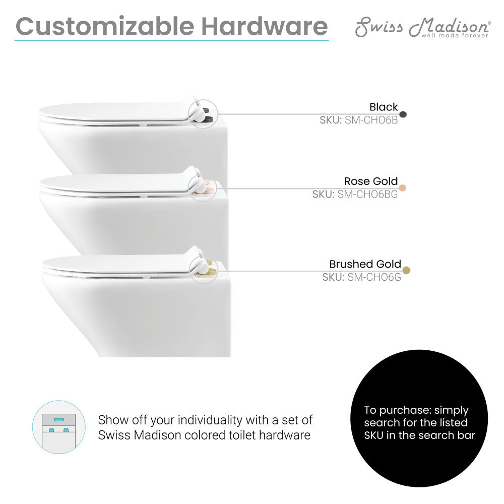 Swiss Madison Monaco Wall-Hung Round Toilet Bowl