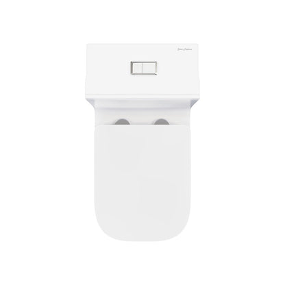 Swiss Madison Concorde One Piece Square Toilet Dual Flush 1.1/1.6 gpf in Matte White
