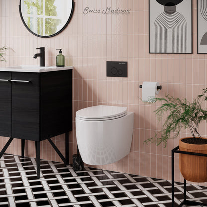 Swiss Madison Classe Wall-Hung Toilet Bowl Only in Glossy White