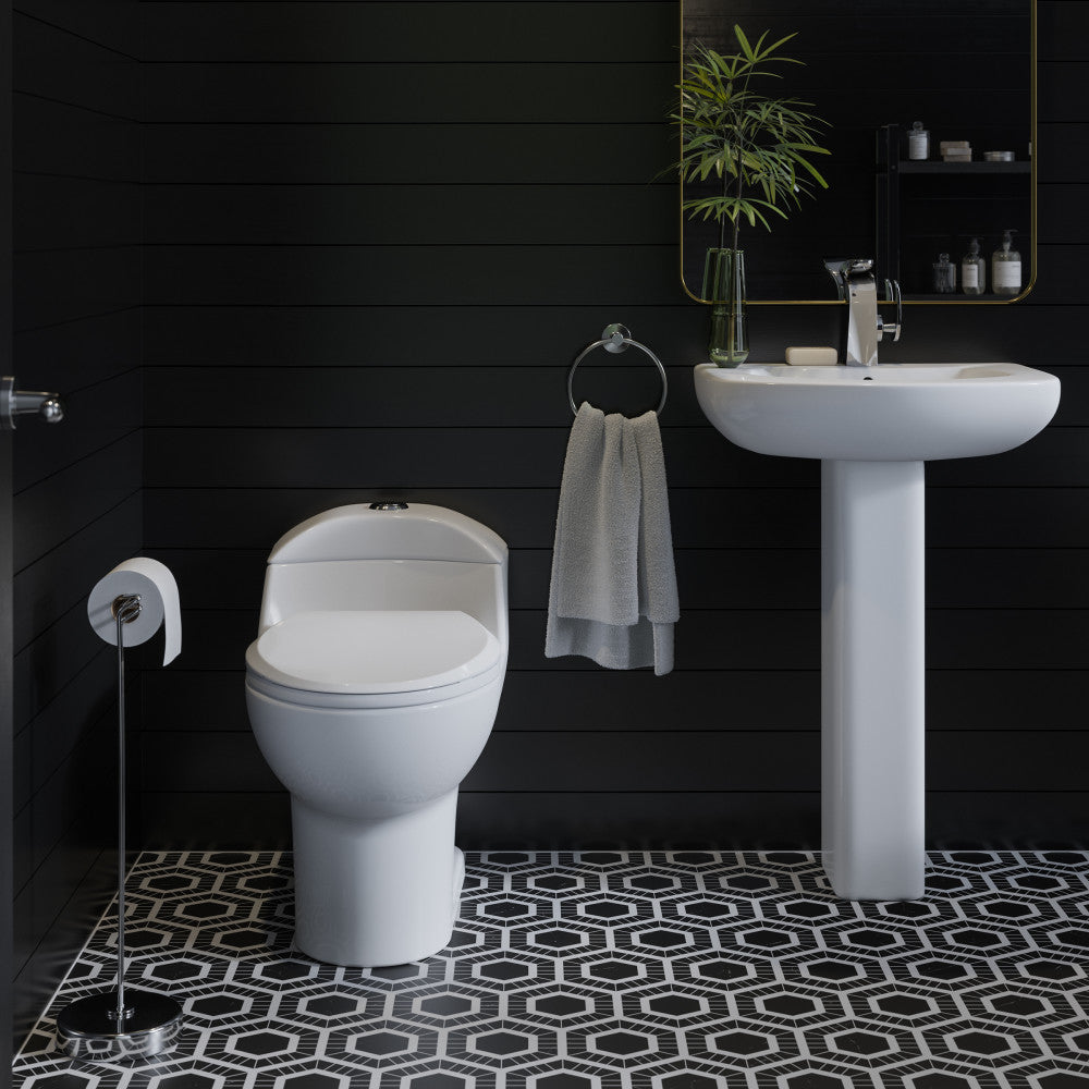 Swiss Madison Chateau One-Piece Elongated Toilet Dual-Flush 1.1/1.6 gpf