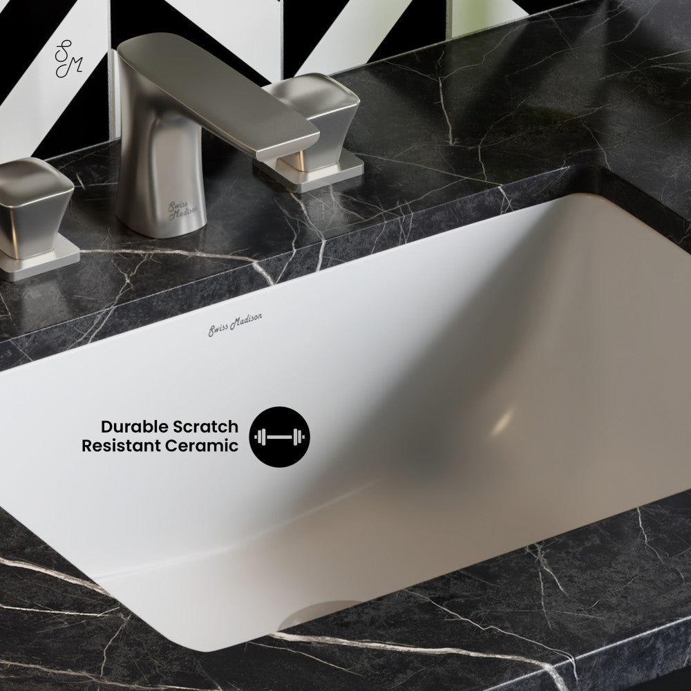 Swiss Madison Plaisir 21 Rectangular Under-Mount Bathroom Sink