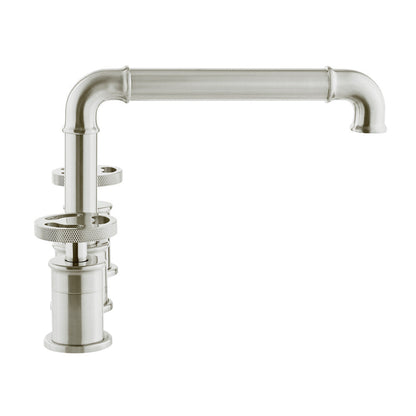 Swiss Madison Avallon 8 in. Widespread, 2-Handle Wheel, Bathroom Faucet in Brushed Nickel