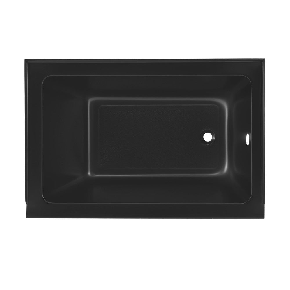 Swiss Madison Voltaire 48" x 32" Right-Hand Drain Alcove Bathtub in Matte Black