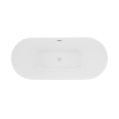 Swiss Madison Ivy 60" Double Slipper Freestanding Bathtub