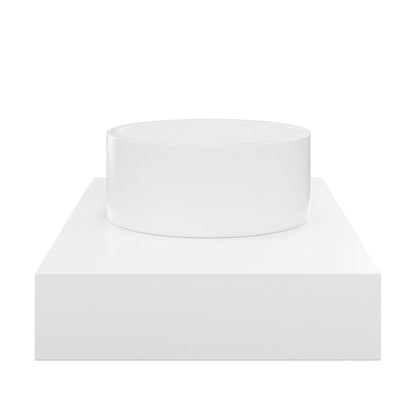 Swiss Madison Monaco 36" Floating Bathroom Shelf with Vessel Sink in Glossy White