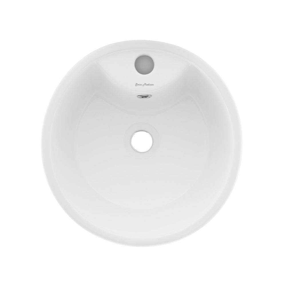Swiss Madison Monaco Circular Basin Pedestal sink