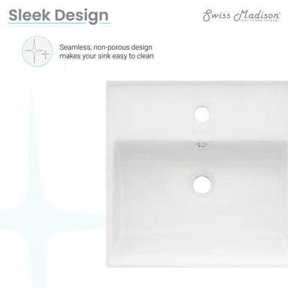 Swiss Madison Claire Compact Ceramic Wall hung Sink