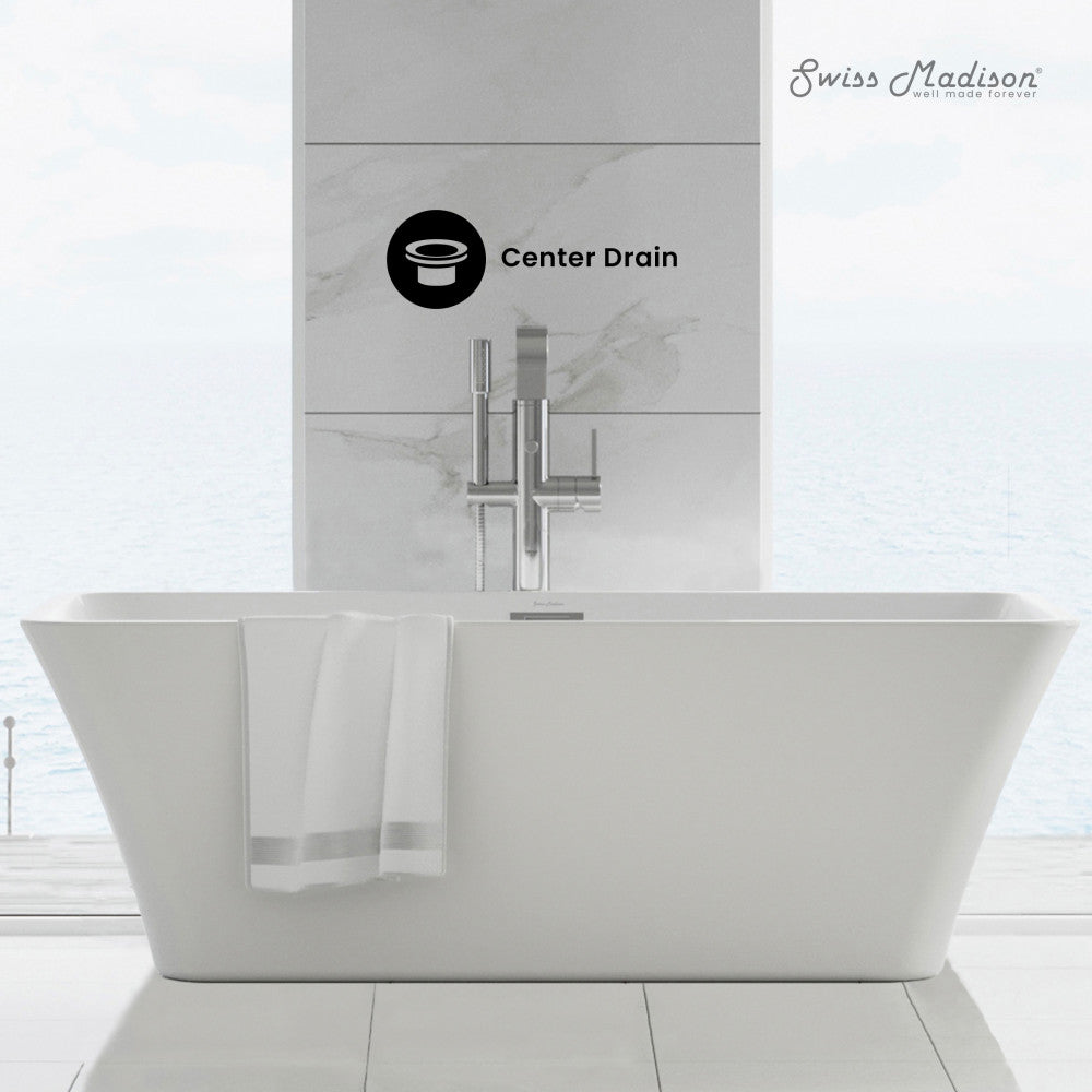 Swiss Madison St. Tropez 67" Freestanding Bathtub
