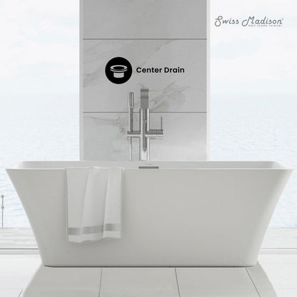 Swiss Madison St. Tropez 67" Freestanding Bathtub