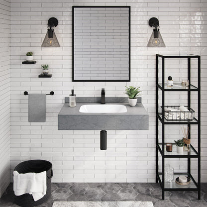 Swiss Madison Avancer 36'' Wall Mount Sink In Charcoal Grey