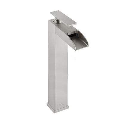 Swiss Madison Concorde Single Hole, Single-Handle, High Arc Waterfall, Bathroom Faucet in Brushed Nickel