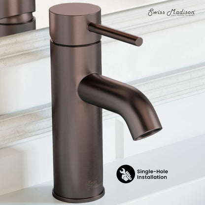 Swiss Madison Ivy Single Hole, Single-Handle, Bathroom Faucet in Oil Rubbed Bronze
