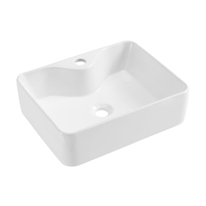 Swiss Madison Rennes 19" Vessel Sink in Glossy White