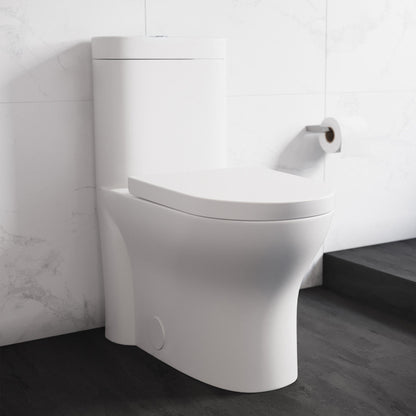 Swiss Madison Monaco One-Piece Elongated Toilet Dual Flush 1.1/1.6 gpf with 10" Rough in