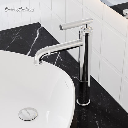 Swiss Madison Avallon Single Hole, Single-Handle Sleek, High Arc Bathroom Faucet in Chrome