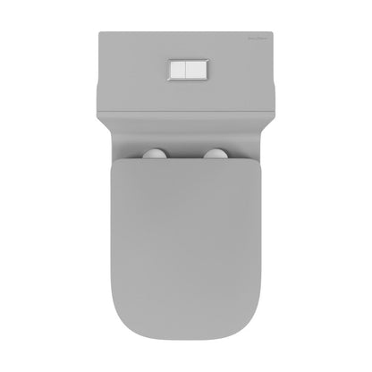Swiss Madison Concorde One Piece Square Toilet Dual Flush in Matte Grey 1.1/1.6 gpf