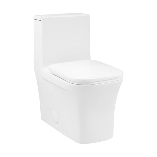 Swiss Madison Concorde One Piece Square Right Side Flush Handle Toilet 1.28 gpf