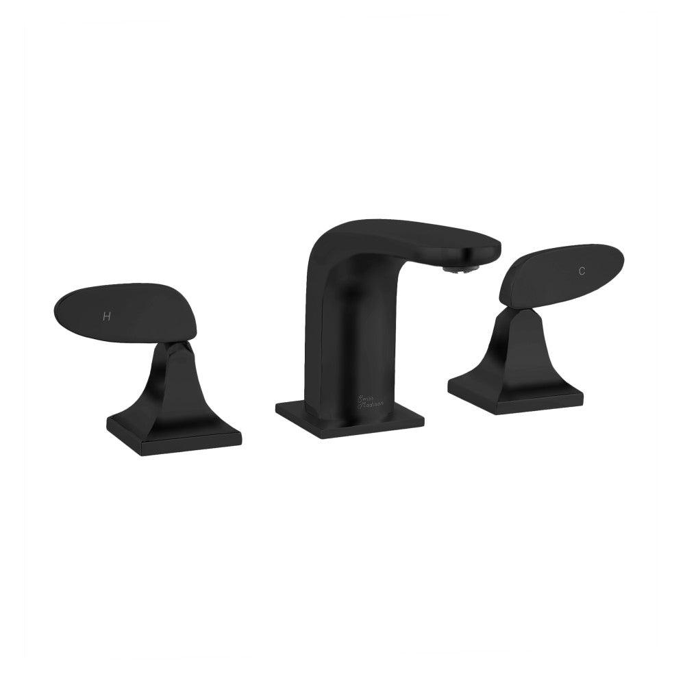 Swiss Madison Chateau 8 in. Widespread, 2-Handle, Bathroom Faucet in Matte Black