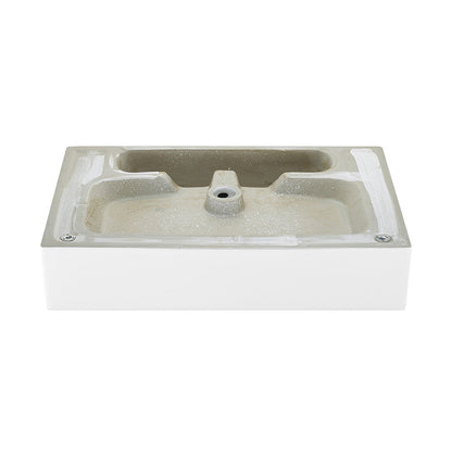 Swiss Madison Claire 24" Rectangle Wall-Mount Bathroom Sink with 8" Widespread Holes