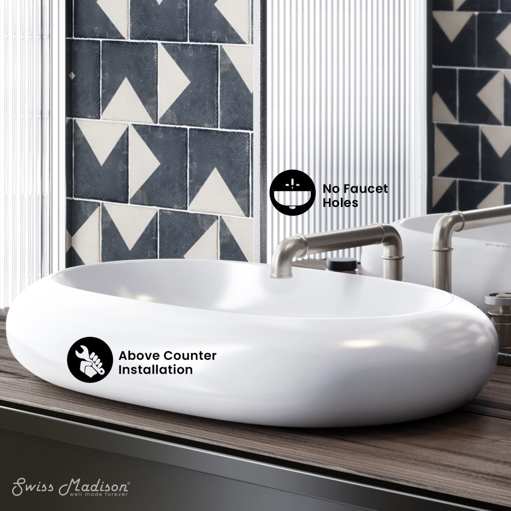 Swiss Madison Plaisir Oval Vessel Sink