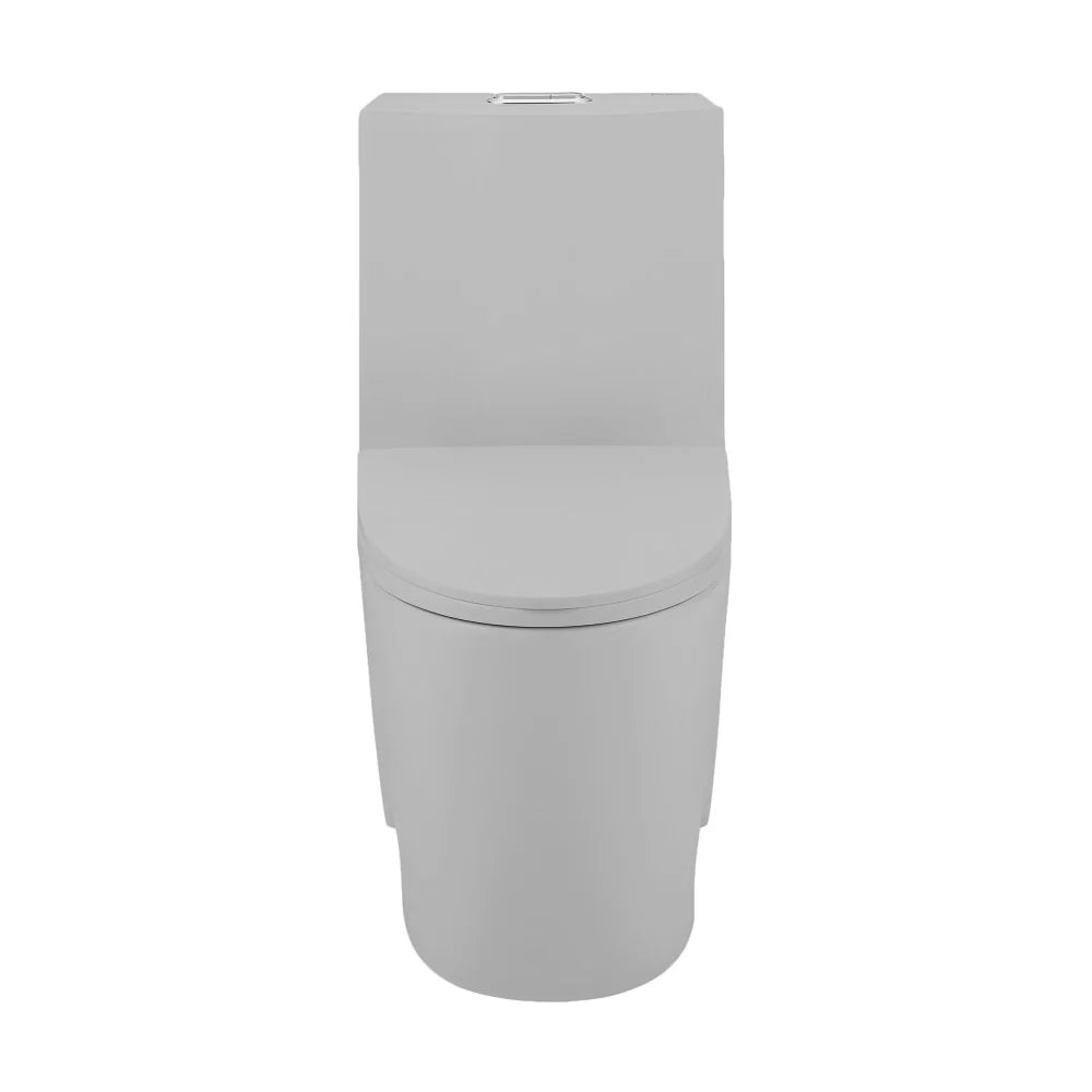 Swiss Madison St. Tropez One-Piece Elongated Toilet Vortex™ Dual-Flush 1.1/1.6 gpf in Matte Grey