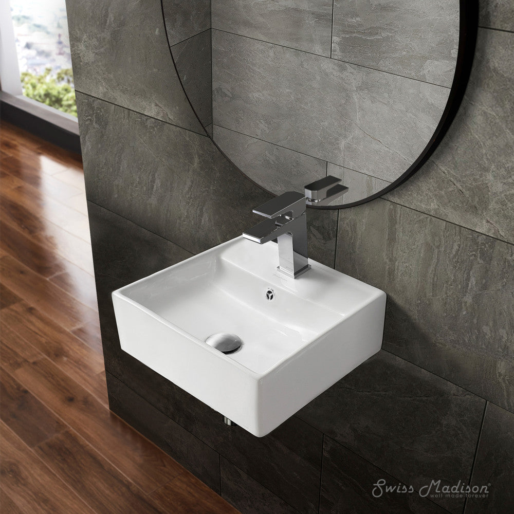 Swiss Madison Claire Compact Ceramic Wall hung Sink