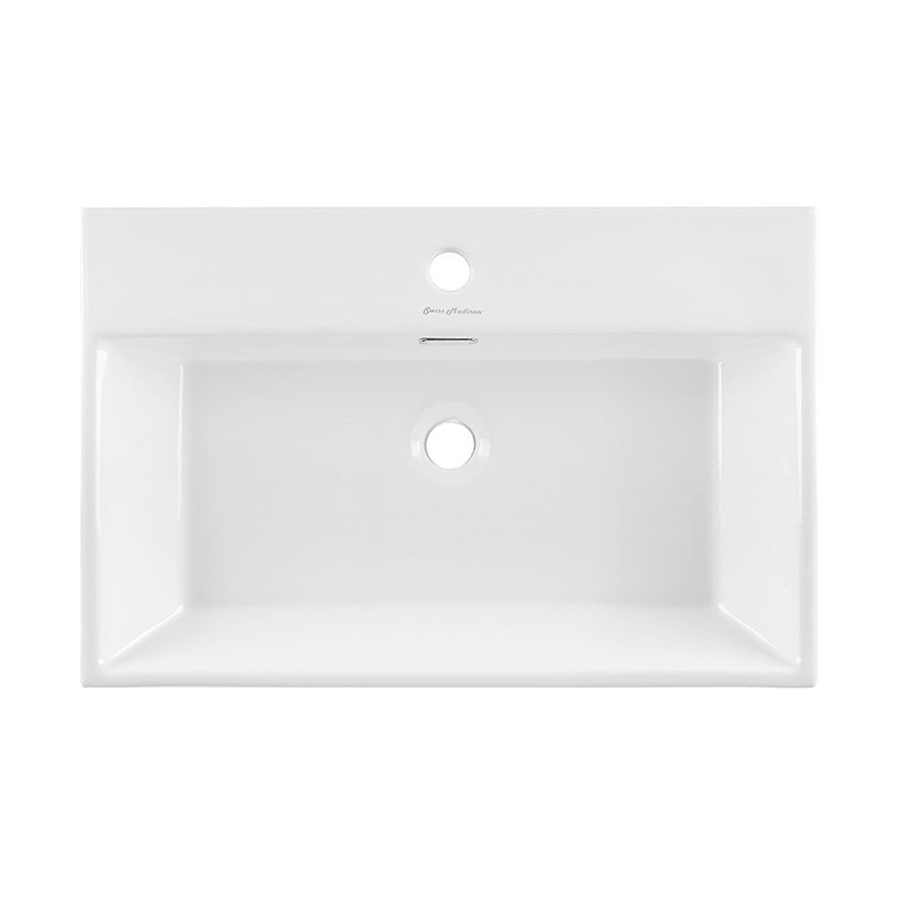 Swiss Madison Claire 24" Rectangle Wall-Mount Bathroom Sink