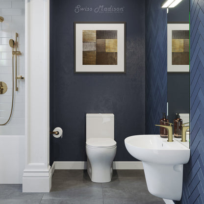 Swiss Madison Sublime II Two-Piece Round Toilet Dual-Flush 0.8/1.28 gpf