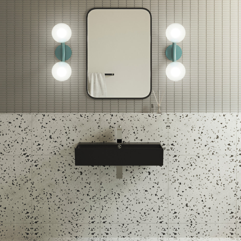 Swiss Madison Claire 22" Rectangle Wall-Mount Bathroom Sink in Matte Black