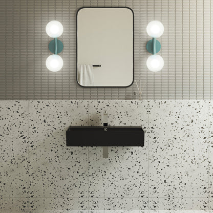 Swiss Madison Claire 22" Rectangle Wall-Mount Bathroom Sink in Matte Black