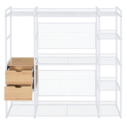 Tabselect Home Line 69" White Metal Closet System