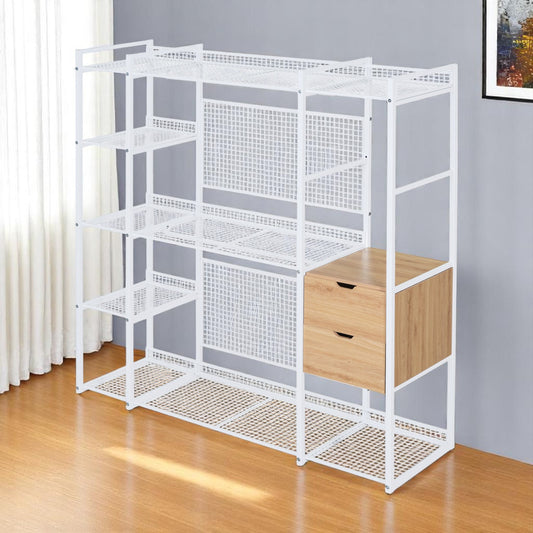 Tabselect Home Line 69" White Metal Closet System