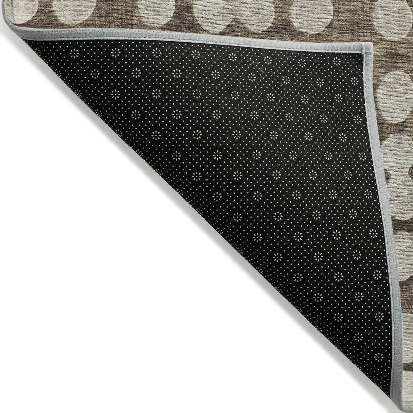 Tabselect Home Line 5' X 8' Brown And Beige Abstract Washable Indoor Outdoor Area Rug