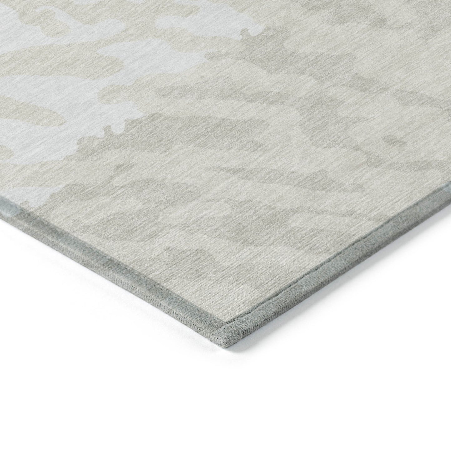 Tabselect Home Line 5' X 8' Ivory And Beige Animal Print Washable Indoor Outdoor Area Rug