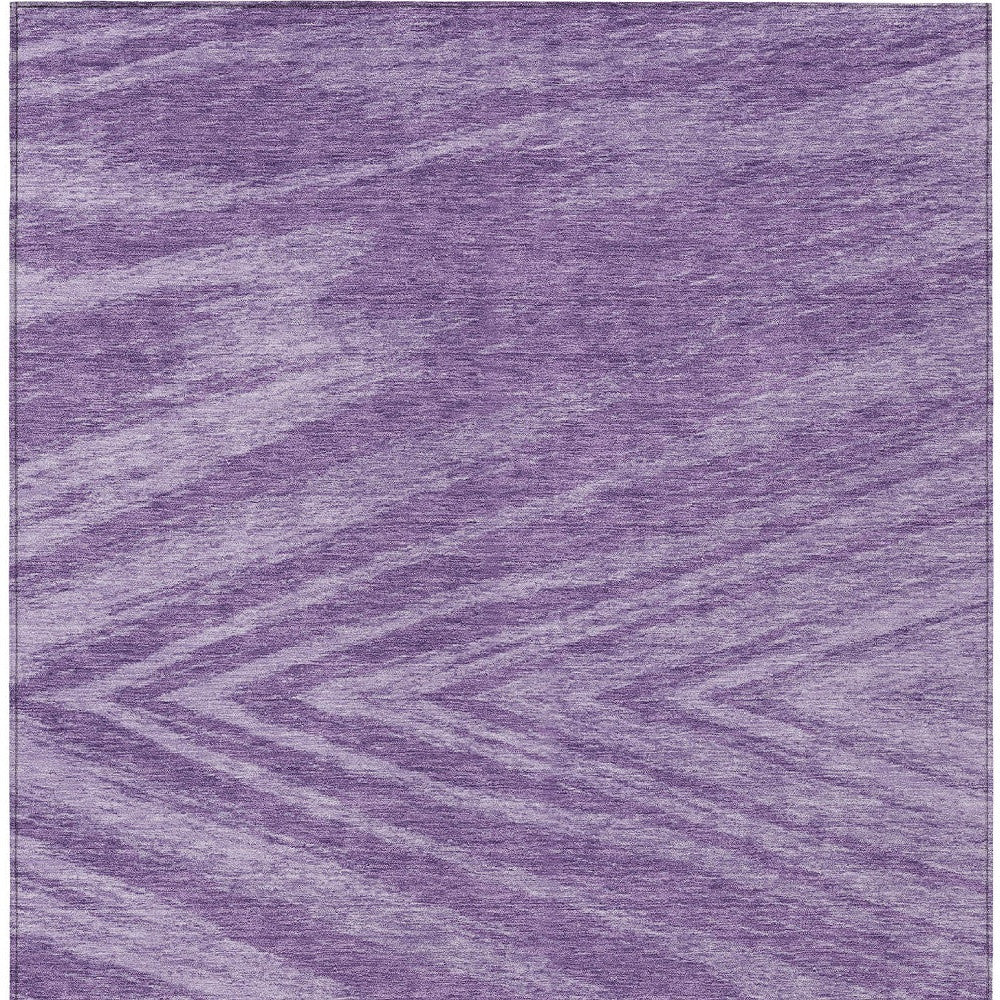 Tabselect Home Line 5' X 8' Purple And Ivory Abstract Washable Indoor Outdoor Area Rug