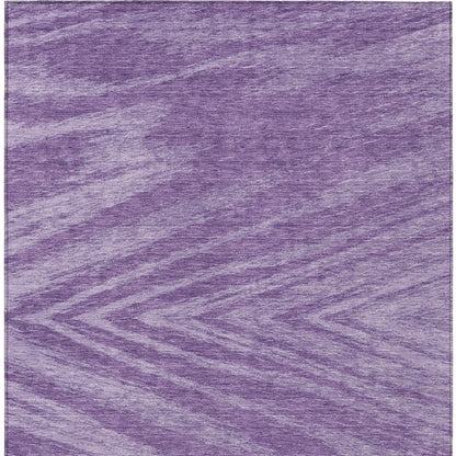 Tabselect Home Line 5' X 8' Purple And Ivory Abstract Washable Indoor Outdoor Area Rug