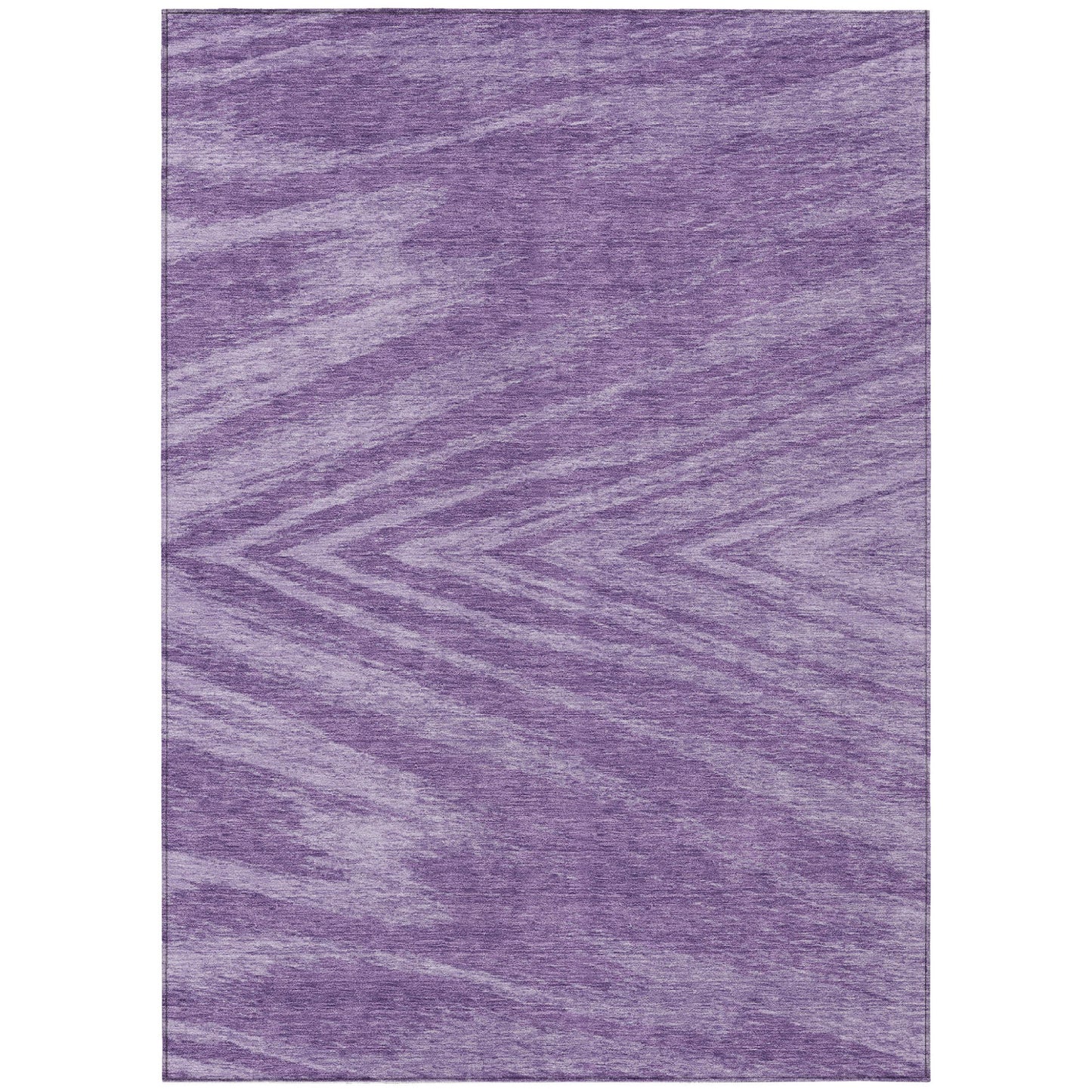 Tabselect Home Line 5' X 8' Purple And Ivory Abstract Washable Indoor Outdoor Area Rug