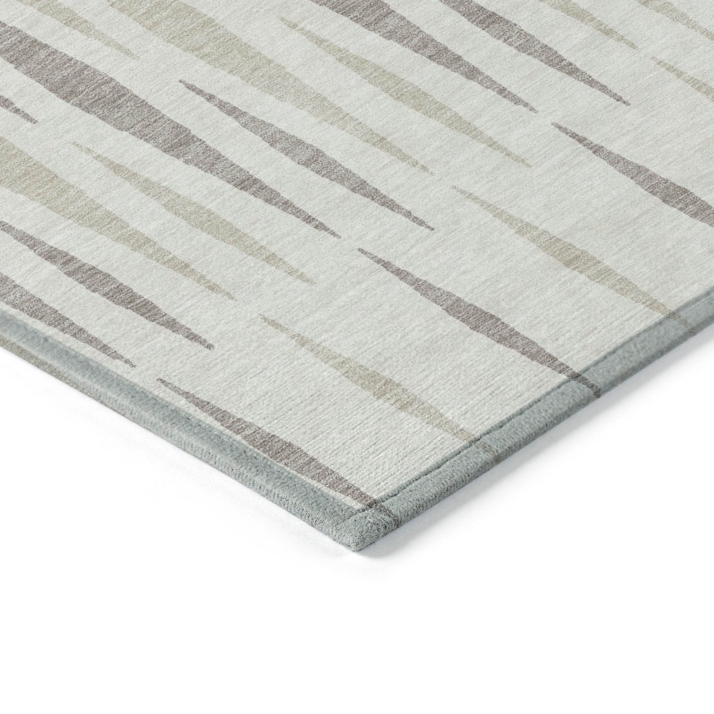Tabselect Home Line 8' X 10' Ivory Brown And Beige Geometric Washable Indoor Outdoor Area Rug