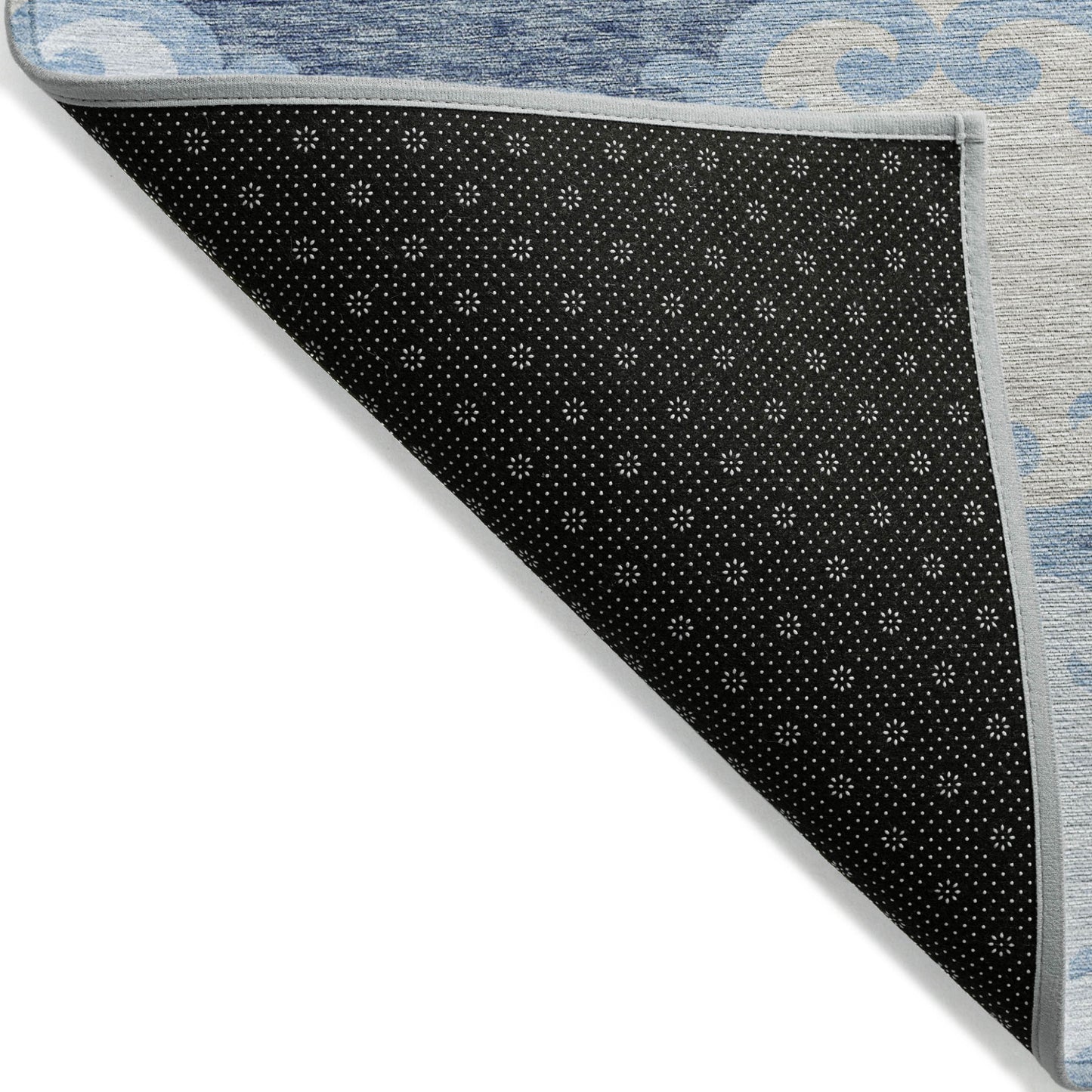 Tabselect Home Line 8' X 10' Sky Blue Gray And Ivory Trellis Washable Indoor Outdoor Area Rug