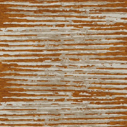 Tabselect Home Line 8' X 10' Brown Gray And Ivory Striped Washable Indoor Outdoor Area Rug